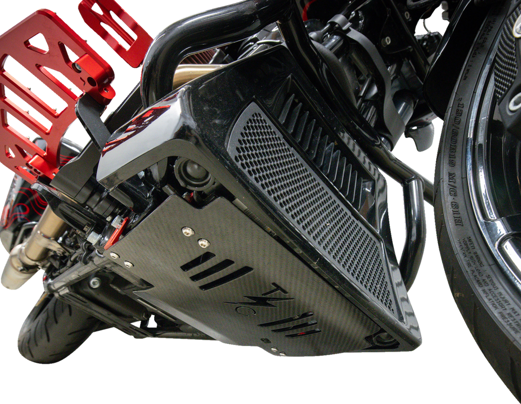 Thrashin Supply Co. Carbon Fiber Skid Plate — 0506-2530