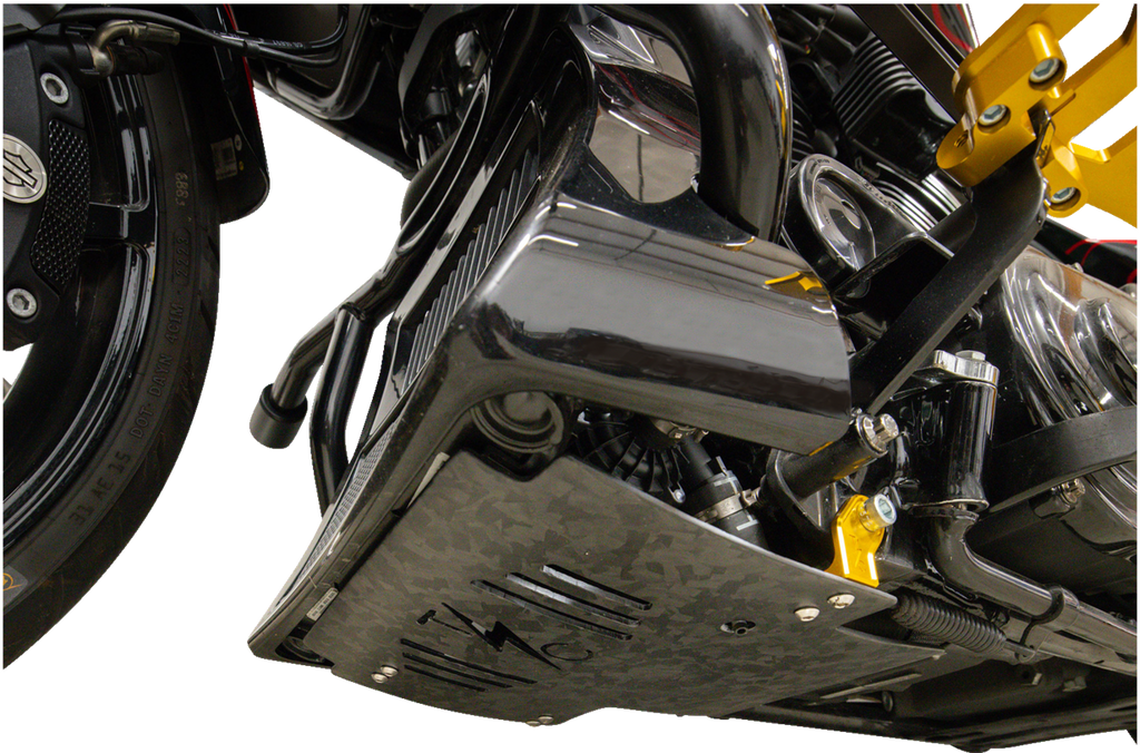 Thrashin Supply Co. Forged Carbon Fiber Skid Plate — 0506-2534