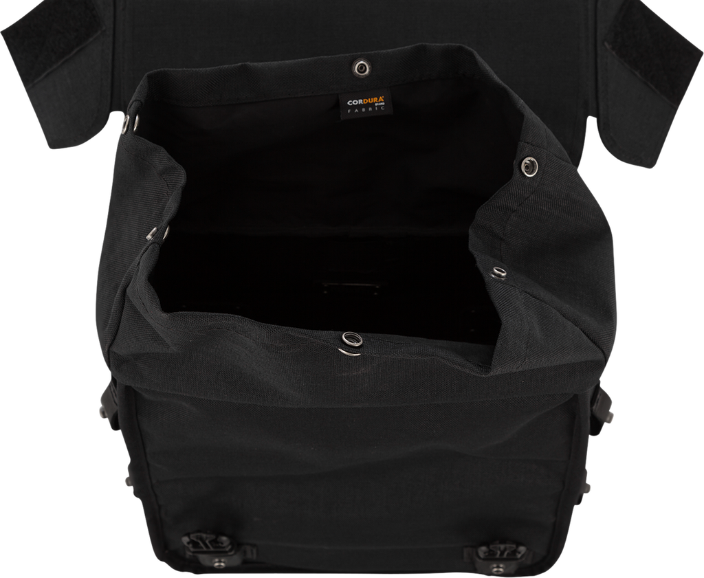 Throw-over Saddlebag — Leather/Cordura