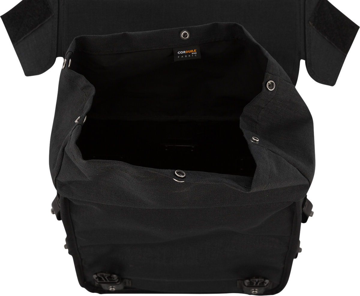 Throw-over Saddlebag — Leather/Cordura