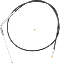 Black Vinyl Braided Handlebar Throttle Cable - 0650-1406