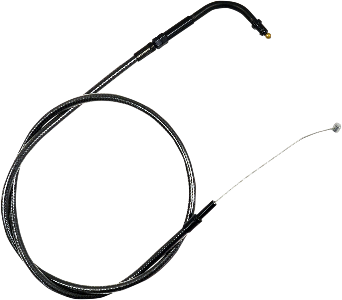 Midnight Braided Handlebar Throttle Cable - 0650-1450