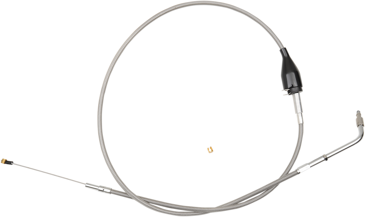 Stainless Braided Handlebar Idle Cable - 0651-0725
