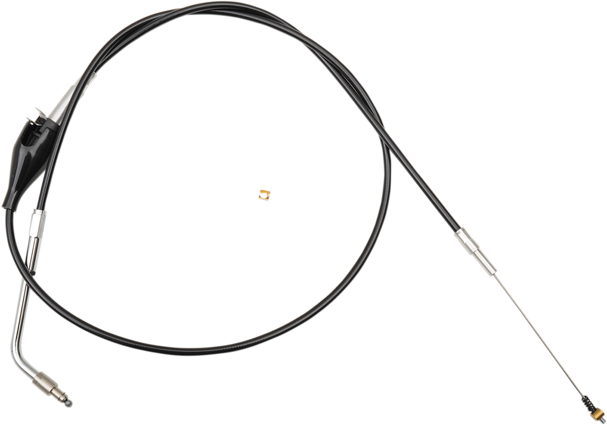 Black Vinyl Braided Handlebar Idle Cable - 0651-0734
