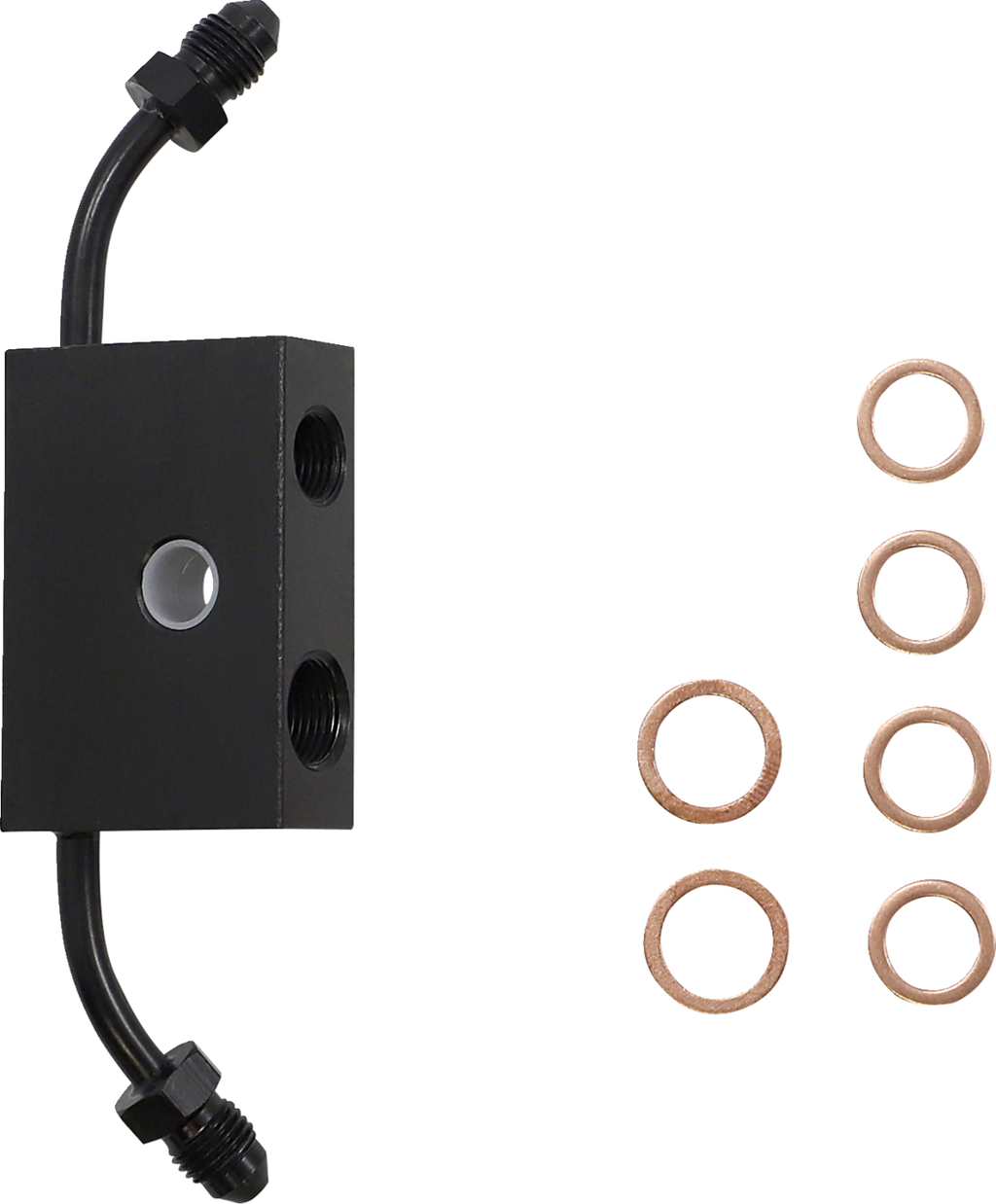 Standard Midnight Braided Handlebar Cable/Brake Line Kit — Ape Hanger - 0662-0866
