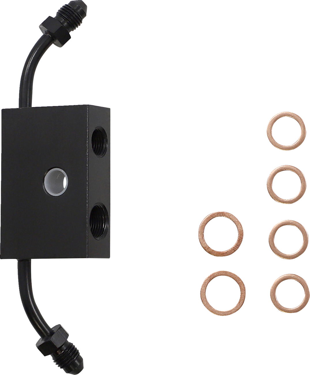 Standard Midnight Braided Handlebar Cable/Brake Line Kit — Ape Hanger - 0662-0866