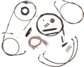 Complete Midnight Braided Handlebar Cable/Brake Line Kit — Standard - 0662-0902