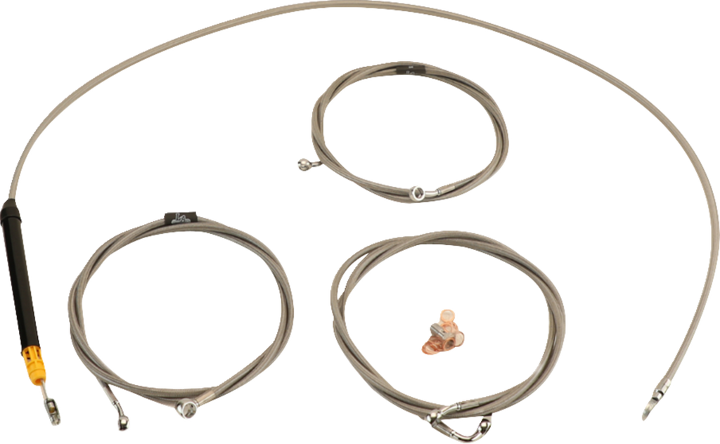 Standard Stainless Braided Handlebar Cable/Brake Line Kit - 0662-1161