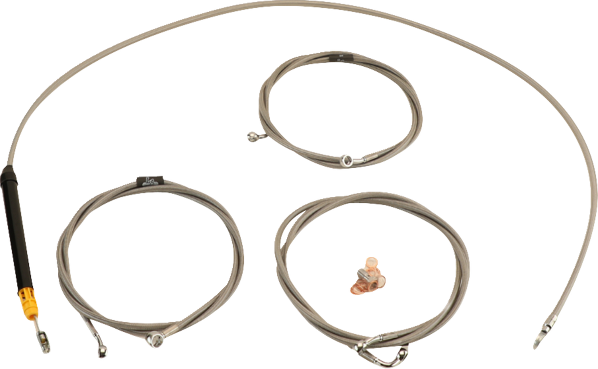 Standard Stainless Braided Handlebar Cable/Brake Line Kit - 0662-1161