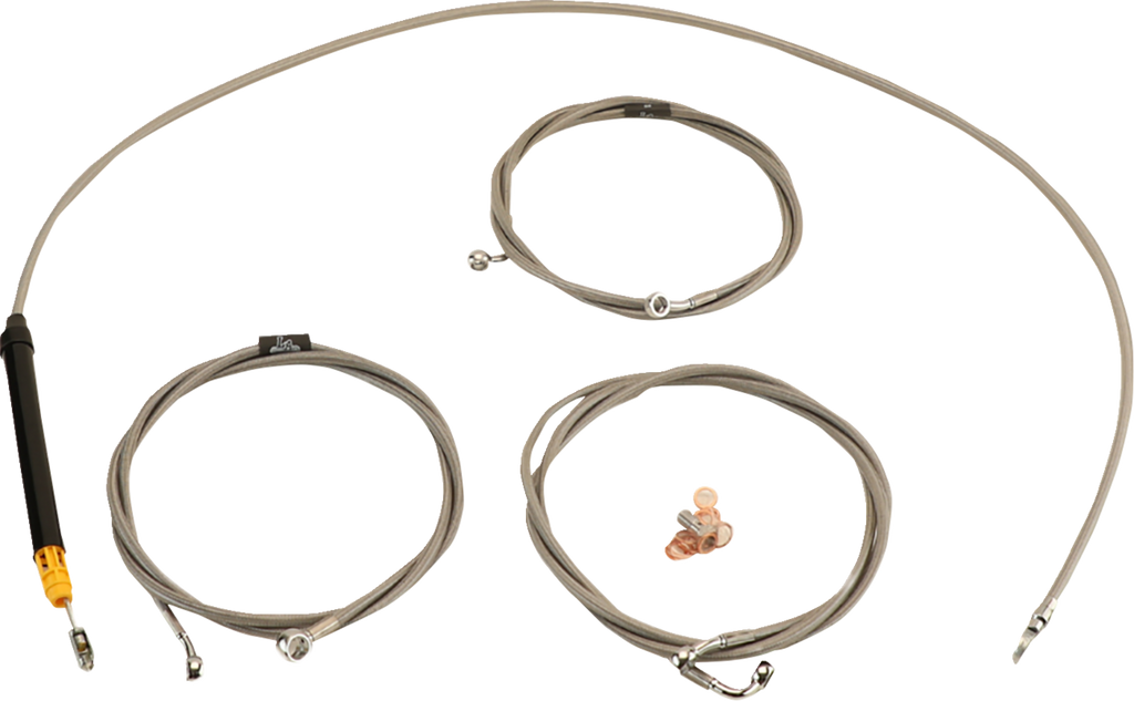 Standard Stainless Braided Handlebar Cable/Brake Line Kit - 0662-1171