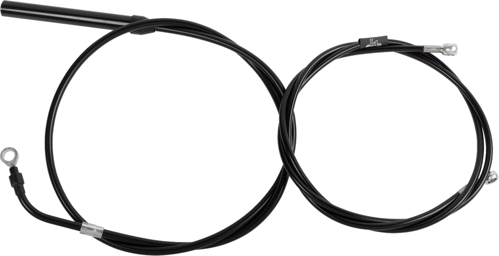 Standard Black Vinyl Handlebar Cable/Brake Line Kit — Ape Hanger - 0662-1259
