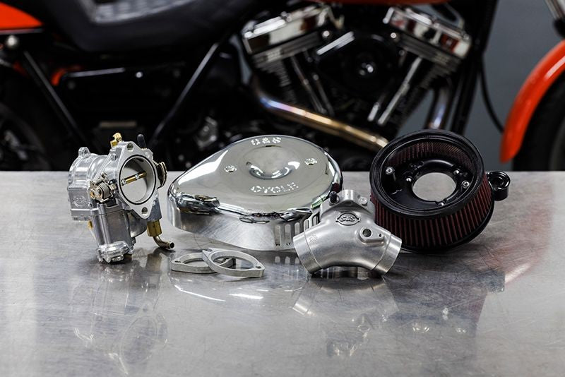 Super G Carburetor with Stealth Air Cleaner Kit by S&S Cycle
