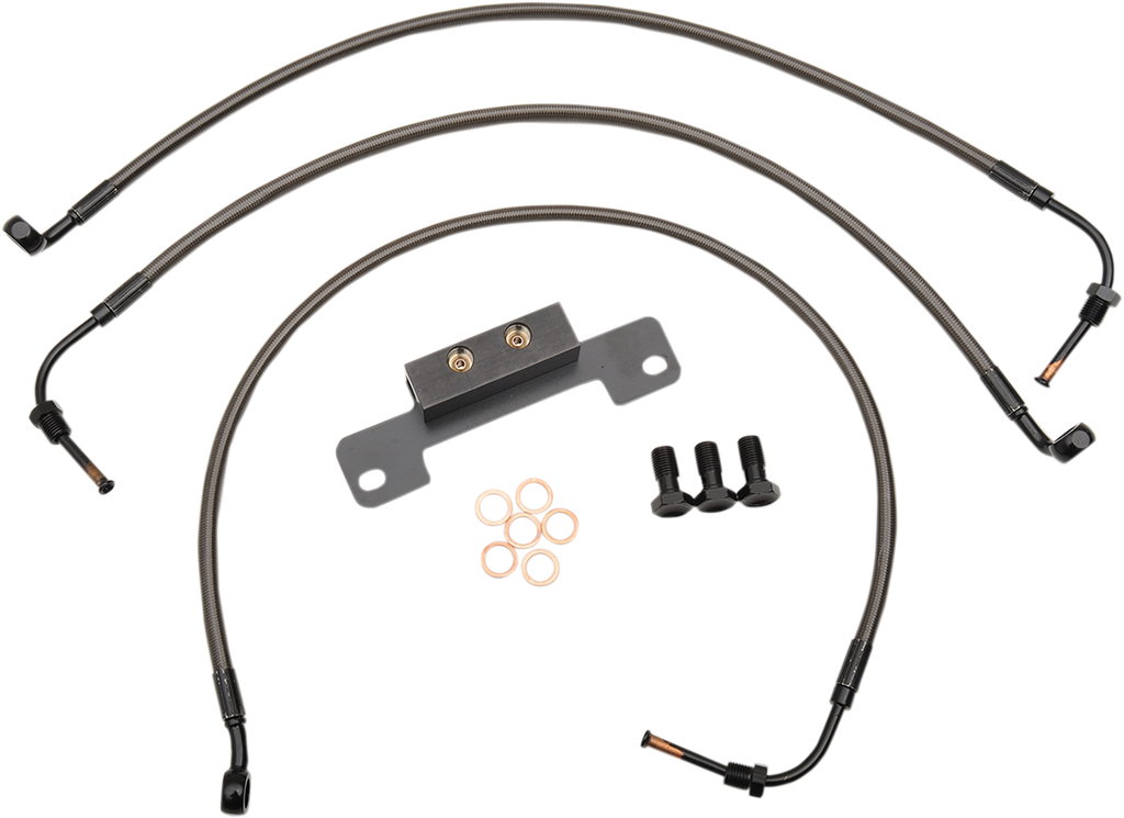 Midnight Braided Brake Line Kit - 1741-4402