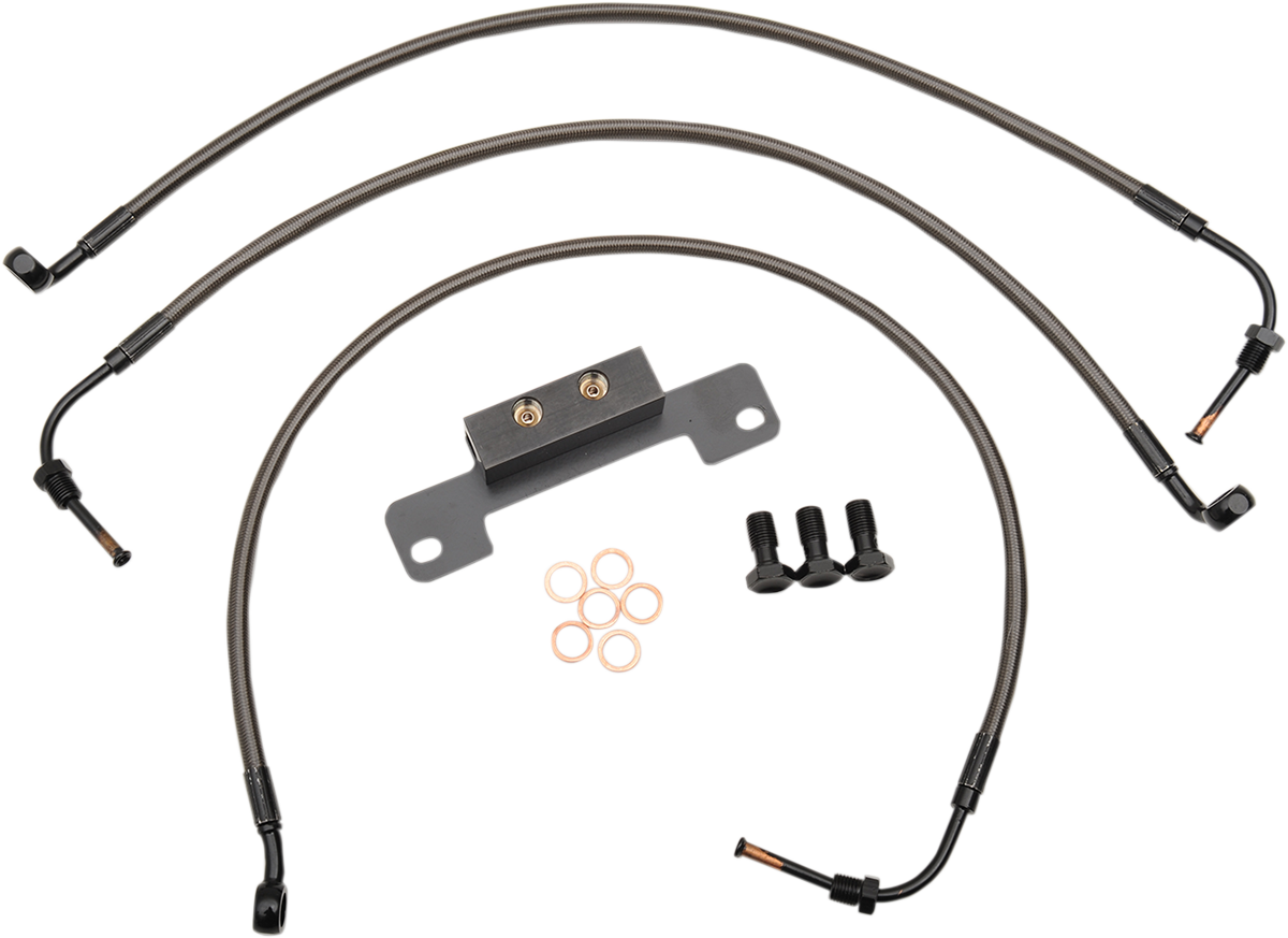 Midnight Braided Brake Line Kit - 1741-4402