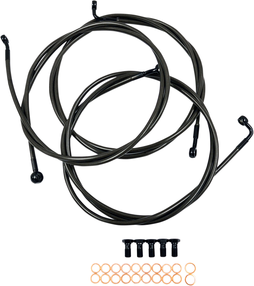 Midnight Braided Brake Line Kit - 1741-4427