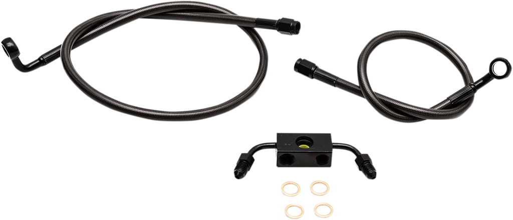 Midnight Braided Brake Line Kit - 1741-4651