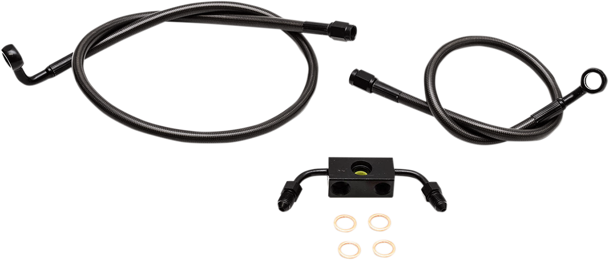 Midnight Braided Brake Line Kit - 1741-4651