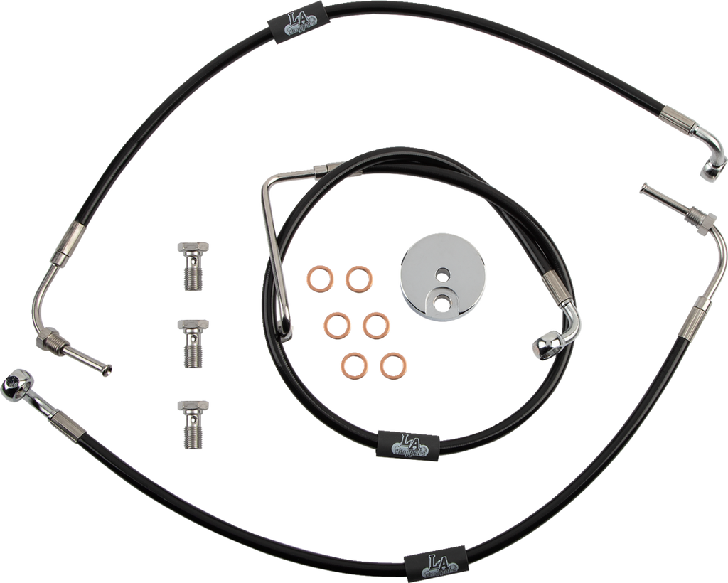 Black Braided Brake Line Kit - 1741-5101