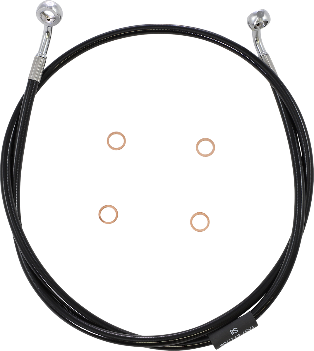 Black Braided Brake Line Kit - 1741-5740