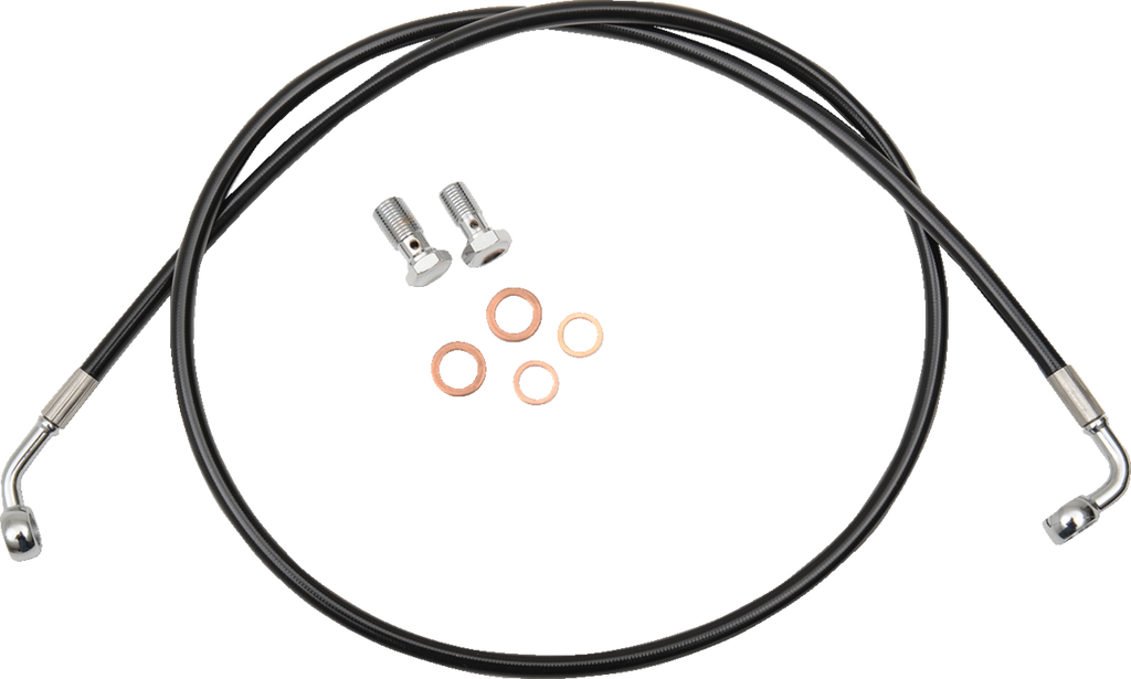 Black Braided Brake Line Kit - 1741-5743
