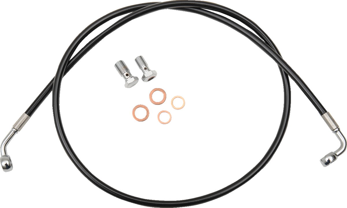 Black Braided Brake Line Kit - 1741-5743