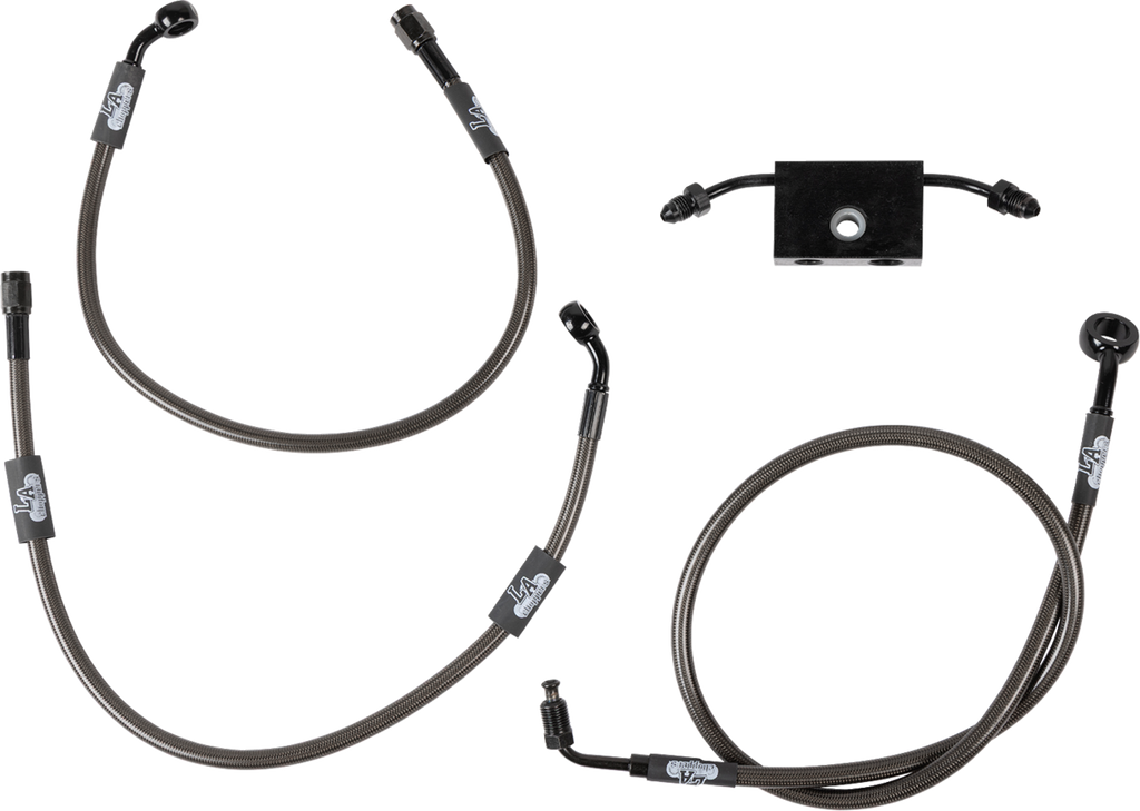 Midnight Braided Brake Line Kit - 1741-6239