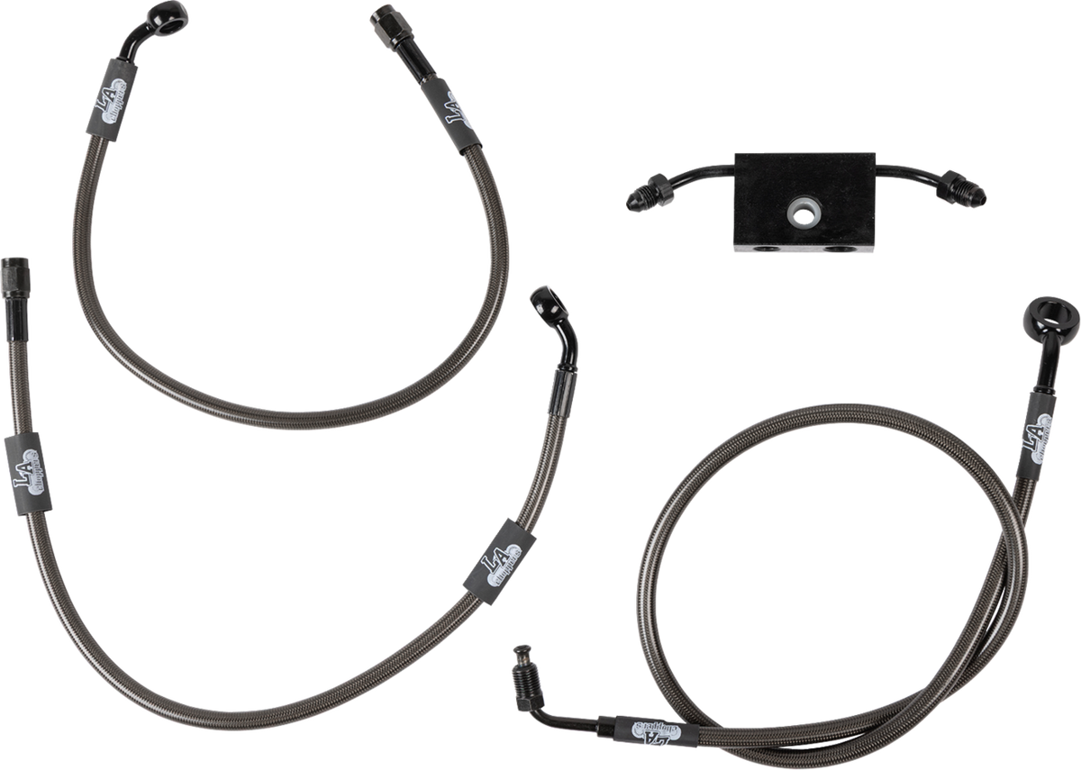Midnight Braided Brake Line Kit - 1741-6239