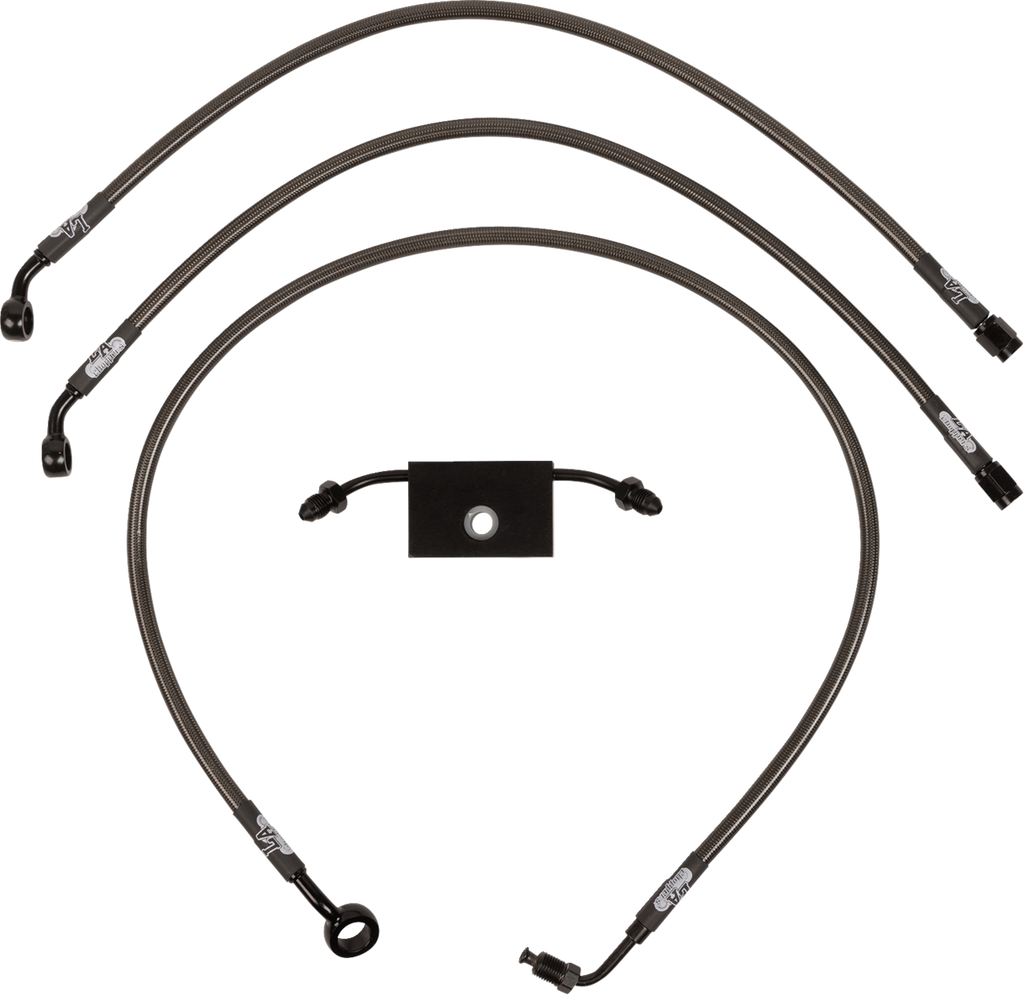 Midnight Braided Brake Line Kit - 1741-6242