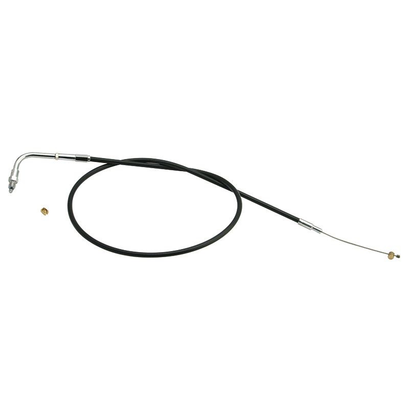 Black Vinyl Throttle/Idle Cable by S&S Cycle