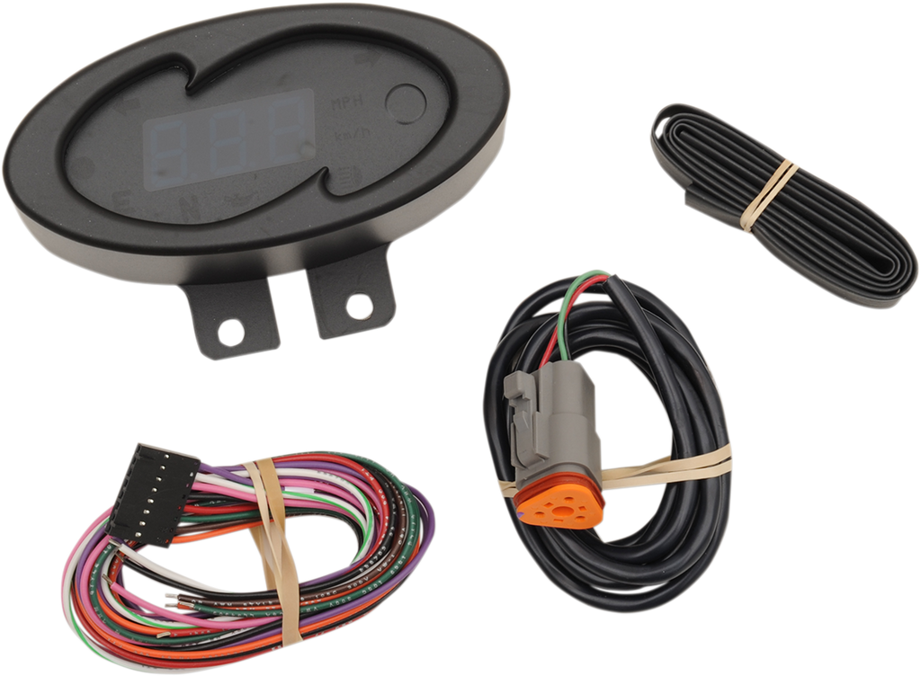 5000 Series Wave Speedometer - Black - 2" H x 4.25" W