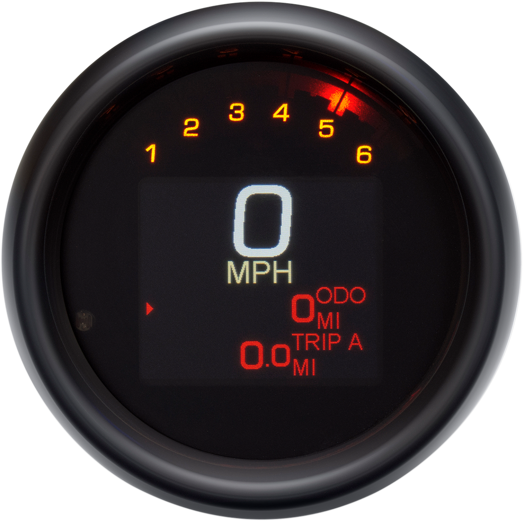 Tank Speedometer - Black Bezel - 3-3/8"