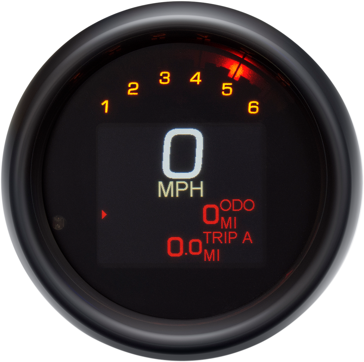 Tank Speedometer - Black Bezel - 3-3/8"
