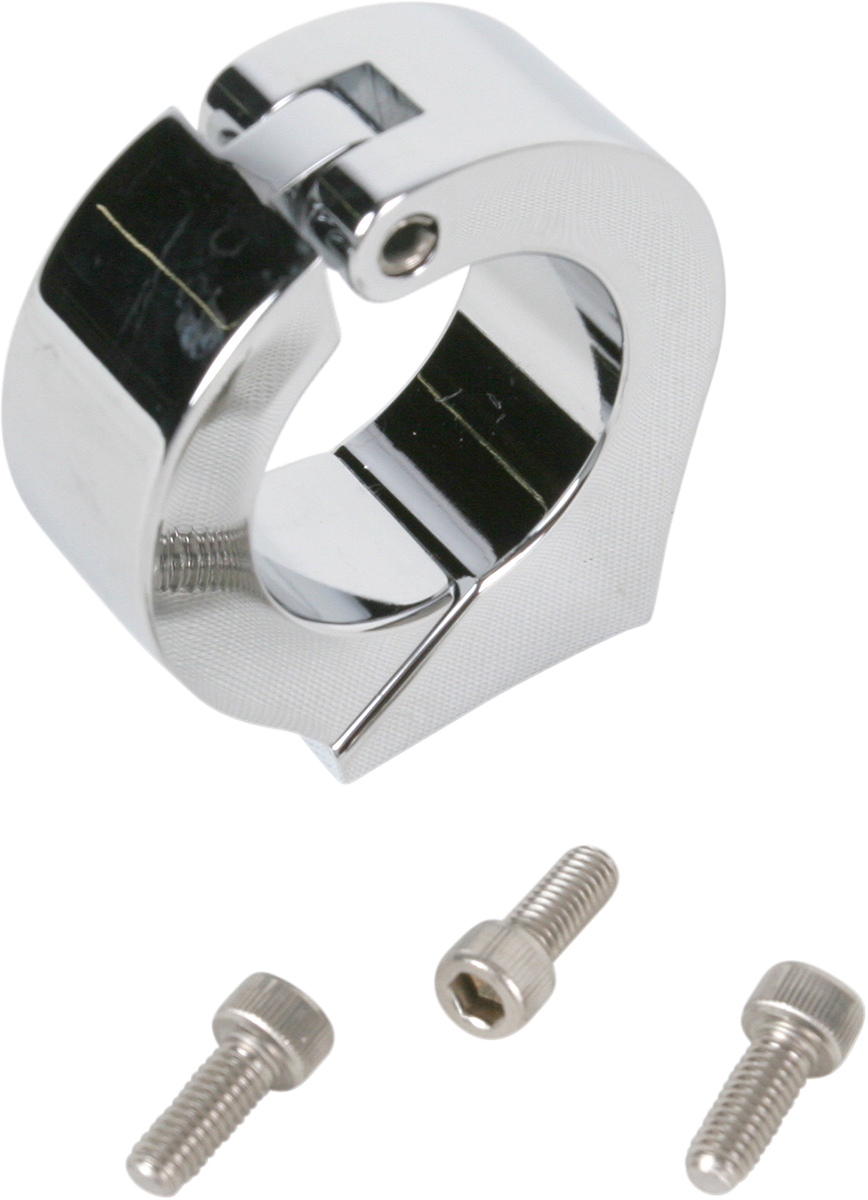 Clamp Mount - For 1.25" Handlebar - 3-3/8" Gauge Cup - Chrome