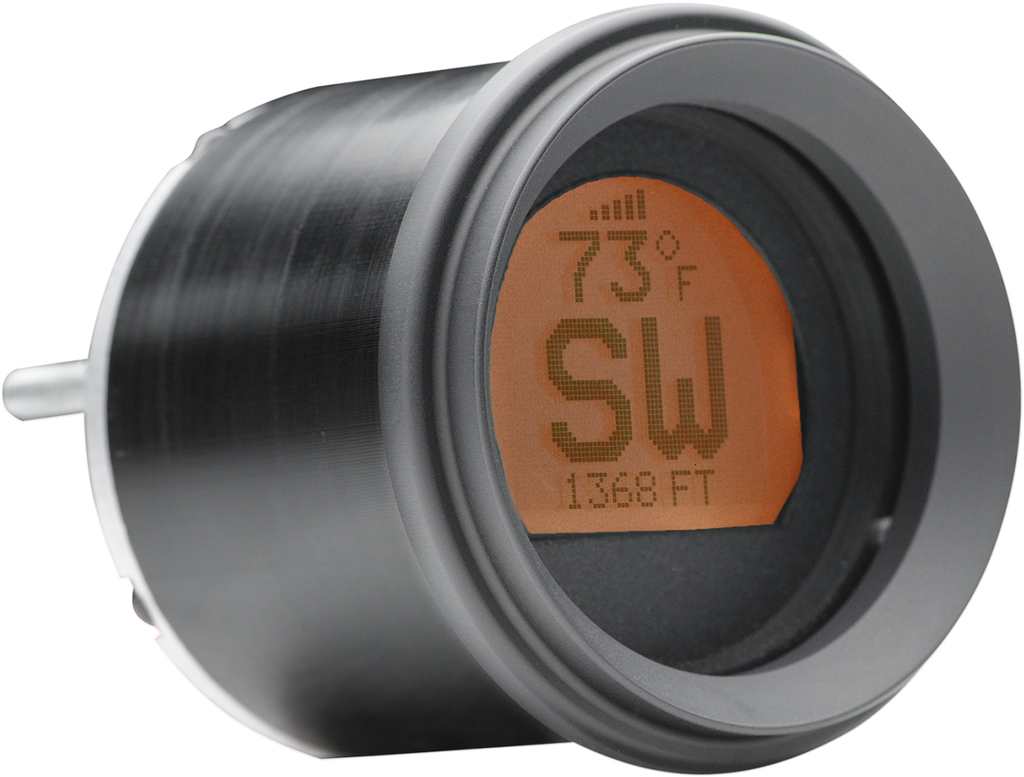 2-3/16" Stand-Alone LCD GPS Compass - Black/Black