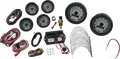 MVX-8K Series Analog/Digital 6-Gauge Kit - Black Bezel - White Face with Gray Background