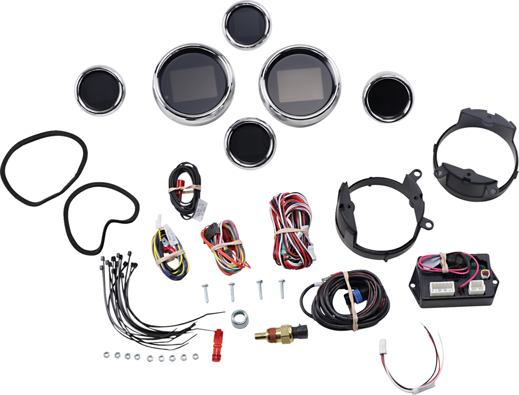 MLX 6-Gauge Instrument Kit - Chrome Bezel - Touring '99-'03