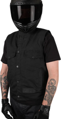 Thrashin Supply Co. Nightrider v2 Riding Vest — Black