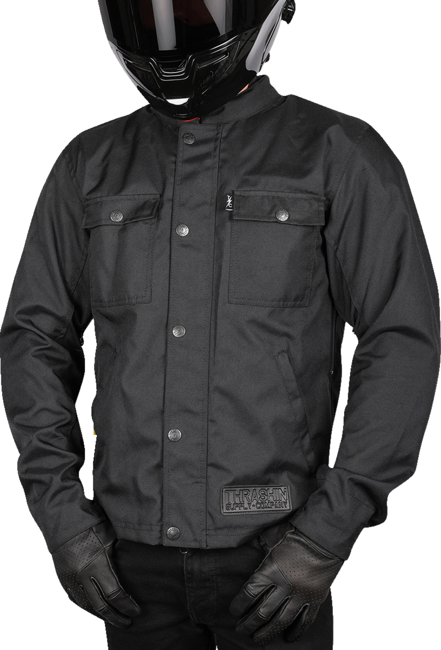 Thrashin Supply Co. Atlas v2 Riding Jacket — Black