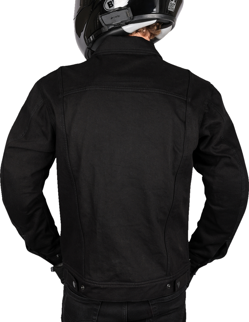 Thrashin Supply Co. Highway v2 Denim Riding Jacket — Black