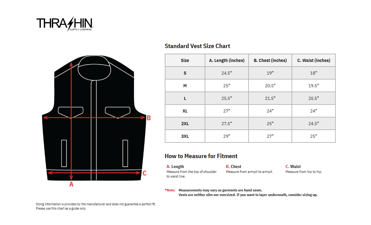Thrashin Supply Co. Kanan Leather/Denim Riding Vest — Black