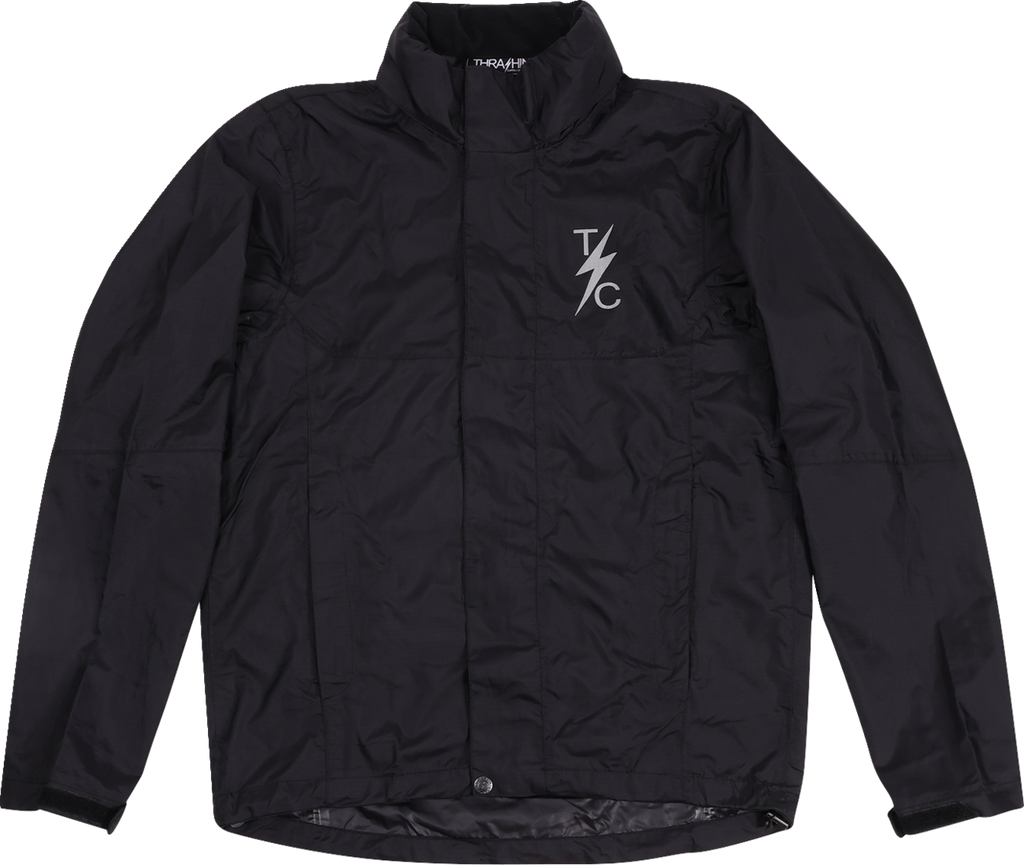 Thrashin Supply Co. Mission Waterproof Rain Jacket — Black