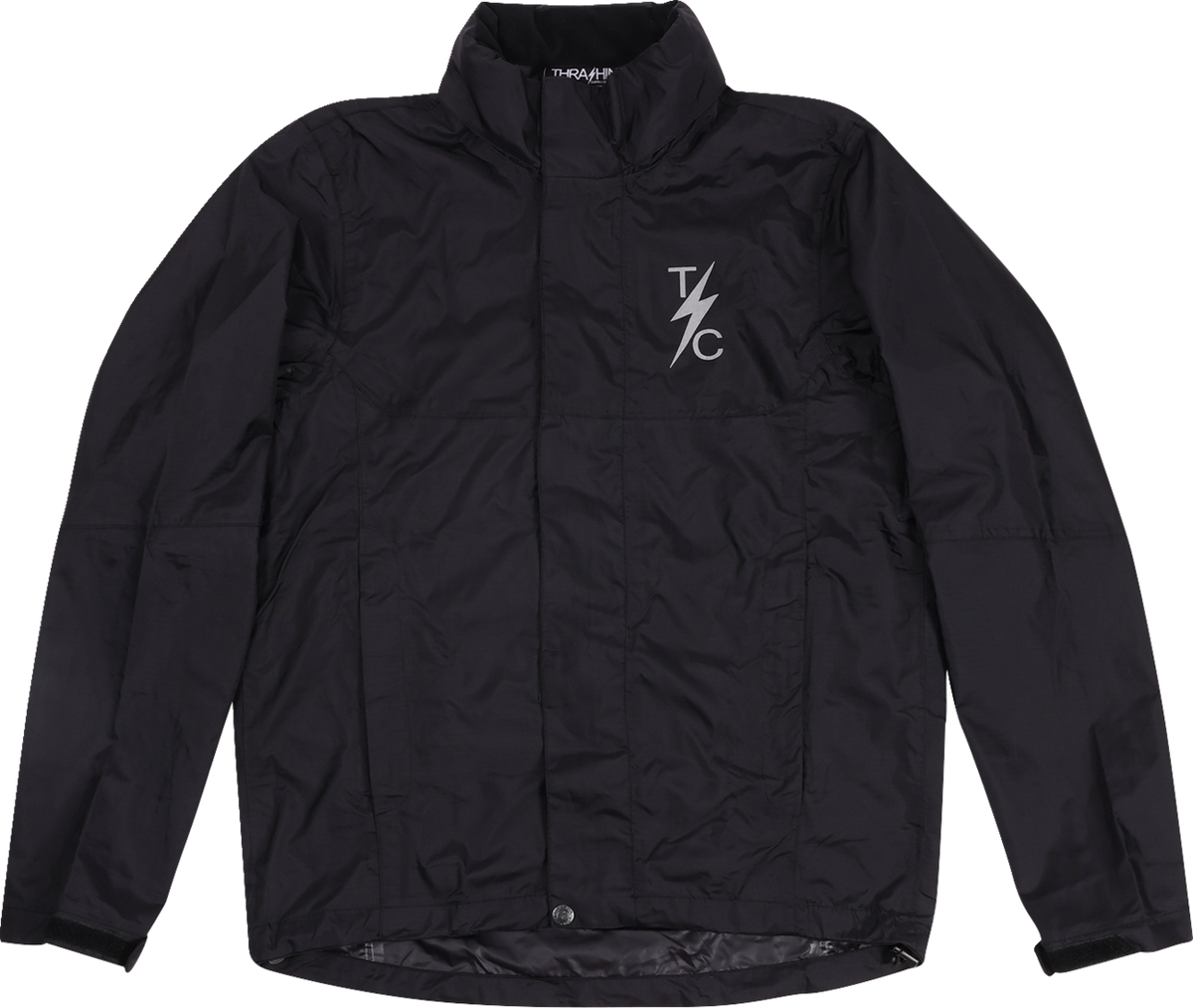 Thrashin Supply Co. Mission Waterproof Rain Jacket — Black