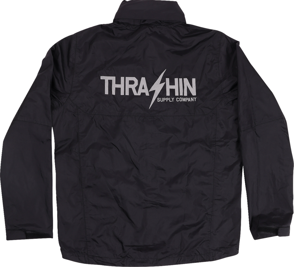 Thrashin Supply Co. Mission Waterproof Rain Jacket — Black