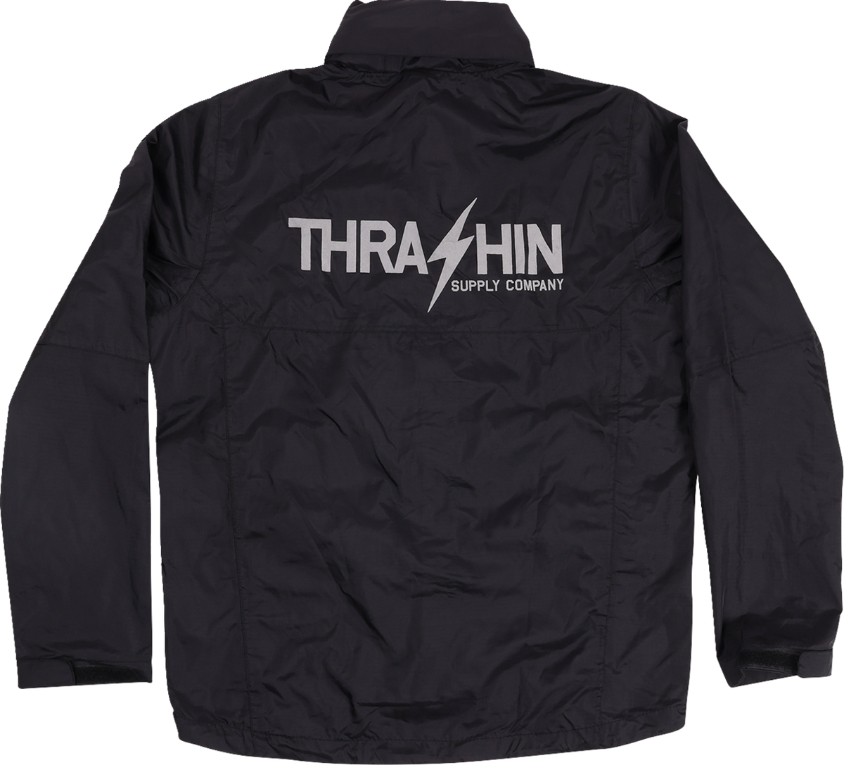 Thrashin Supply Co. Mission Waterproof Rain Jacket — Black