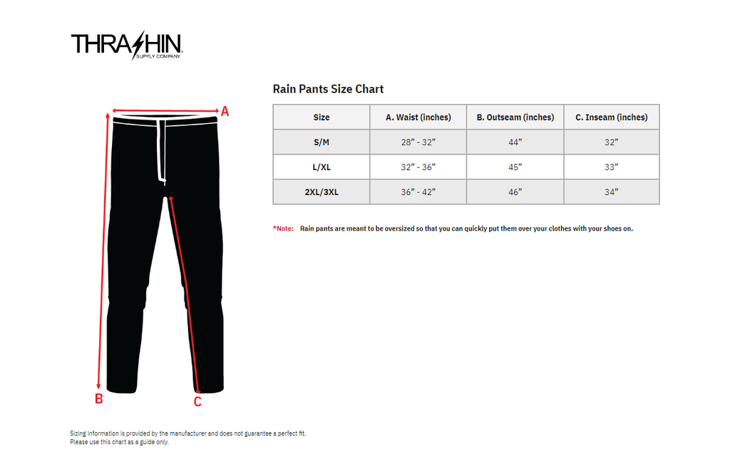Thrashin Supply Co. Mission Rain Pants — Black