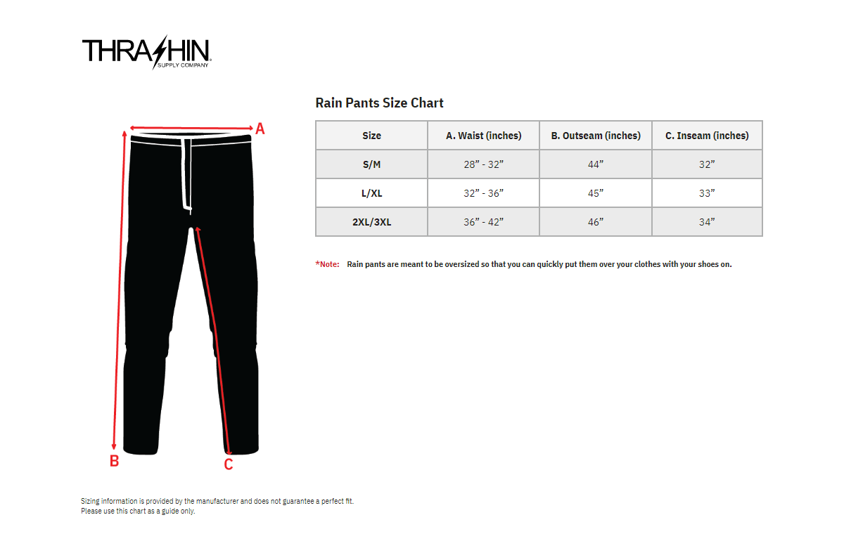 Thrashin Supply Co. Mission Rain Pants — Black