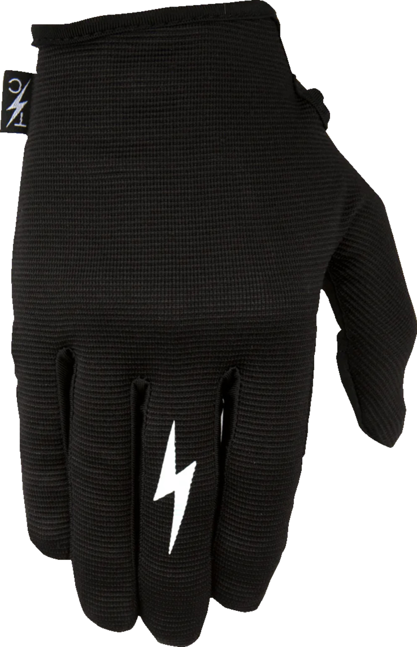 Thrashin Supply Co. Stealth Leather Palm Gloves — Black