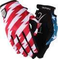 Thrashin Supply Co. Stars & Bolts Stealth Gloves — Red/Blue