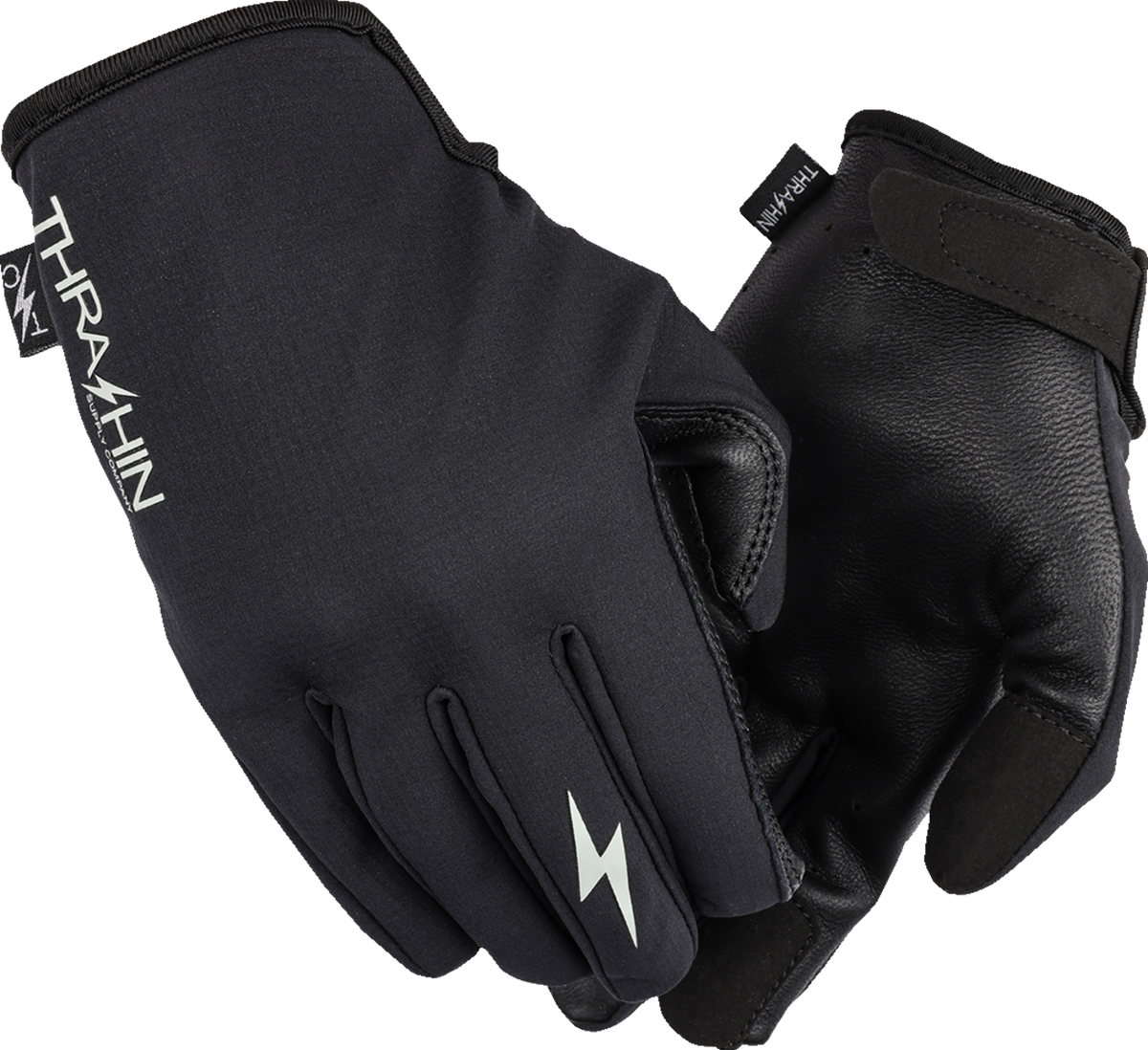 Thrashin Supply Co. Windbreaker Stealth Gloves — Black