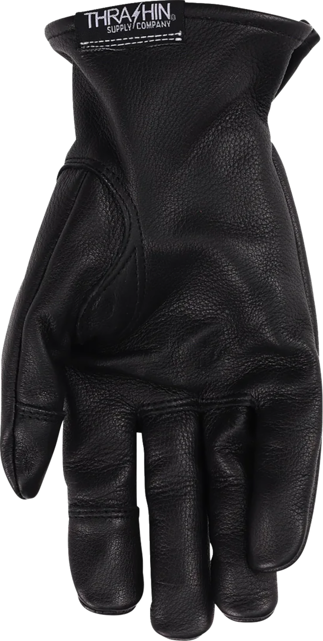 Thrashin Supply Co. Roper Leather Gloves — Black